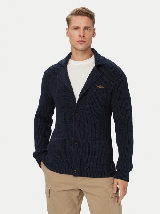 Obrázek produktu Aeronautica Militare Kardigan 262MA1666UL00409 Tmavomodrá Regular Fit