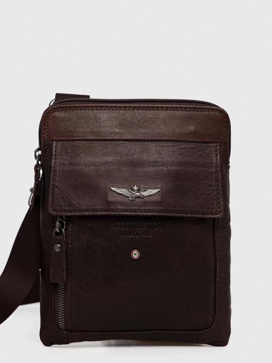 Obrázek produktu Aeronautica Militare Kožená taška Aeronautica Militare hnědá