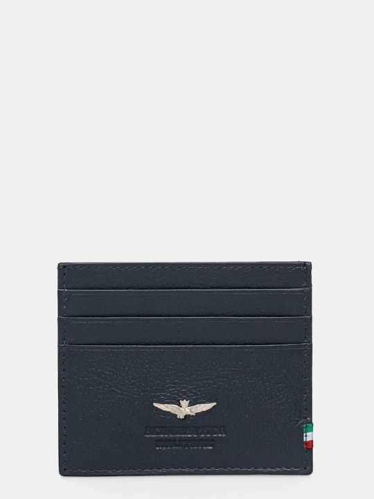 Obrázek produktu Aeronautica Militare Kožené pouzdro na karty Aeronautica Militare námořnická modř