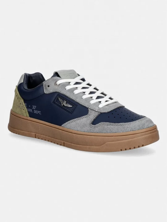 Obrázek produktu Aeronautica Militare Kožené tenisky SNEAKERS námořnická modř