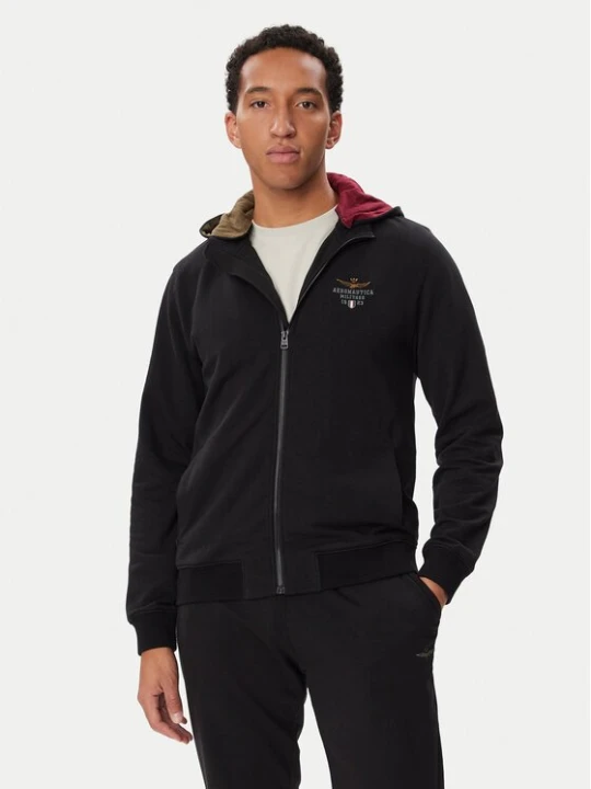 Obrázek produktu Aeronautica Militare Mikina 262FE2097UF00662 Černá Regular Fit