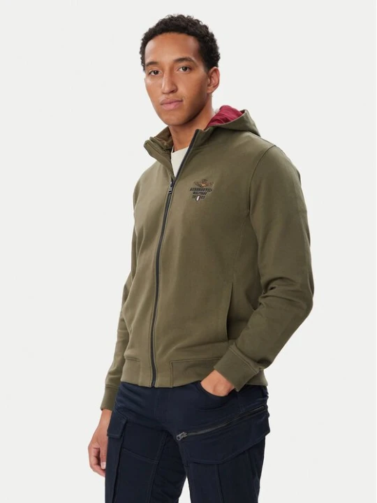 Obrázek produktu Aeronautica Militare Mikina 262FE2097UF00662 Khaki Regular Fit