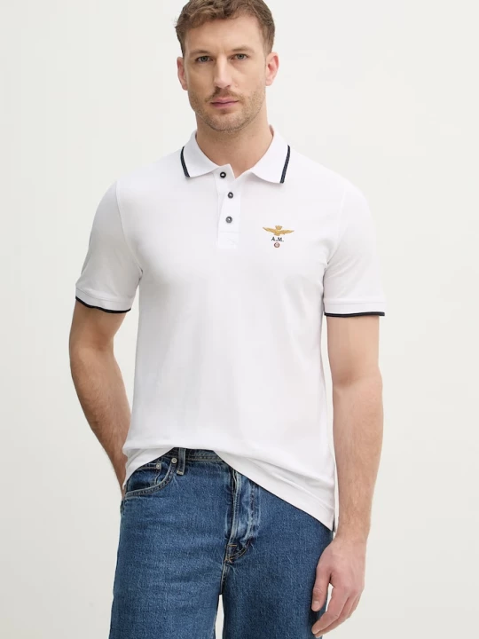 Obrázek produktu Aeronautica Militare polo pánské bavlněné béžová