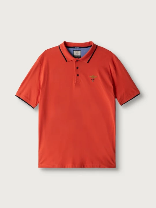 Obrázek produktu Aeronautica Militare polo pánské bavlněné oranžová