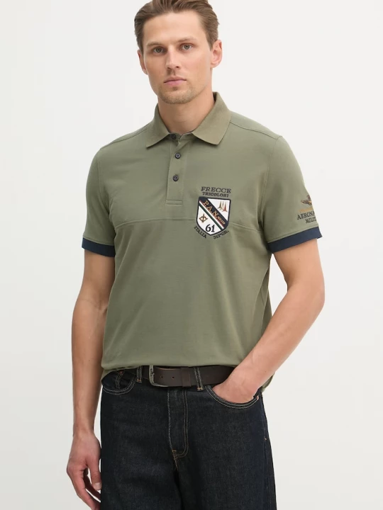 Obrázek produktu Aeronautica Militare Polo tričko Aeronautica Militare zelená