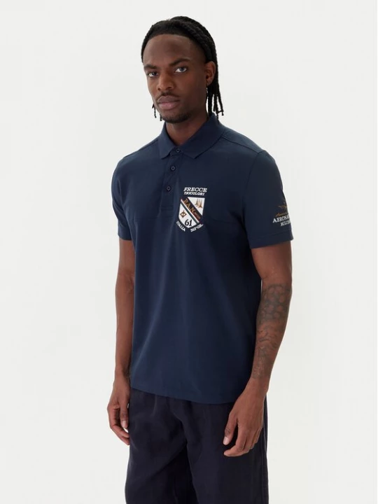 Obrázek produktu Aeronautica Militare Polokošile 261PO1915UP00191 Tmavomodrá Regular Fit