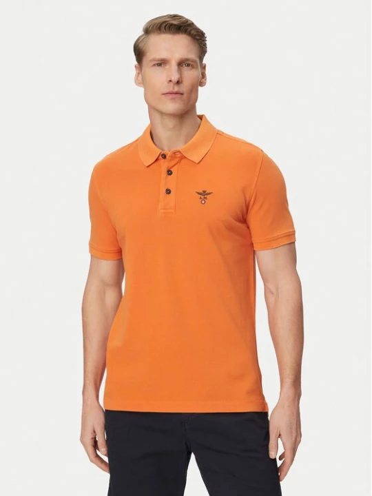 Obrázek produktu Aeronautica Militare Polokošile 261PO1925UP00406 Světle oranžová Regular Fit