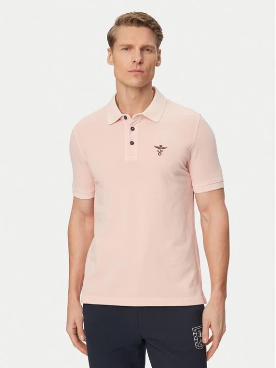 Obrázek produktu Aeronautica Militare Polokošile 261PO1925UP00406 Světle růžová Regular Fit