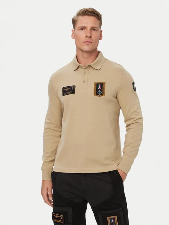Obrázek produktu Aeronautica Militare Polokošile 262PO1941UJ00703 Béžová Regular Fit