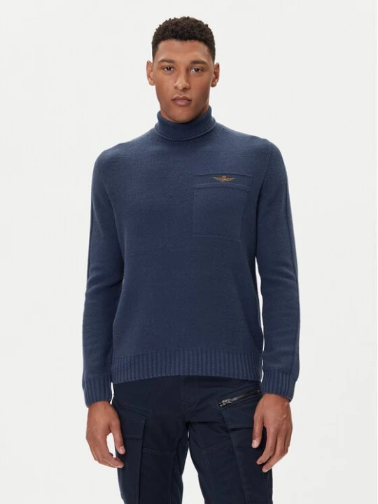 Obrázek produktu Aeronautica Militare Rolák 252MA1587UL00904 Tmavomodrá Regular Fit