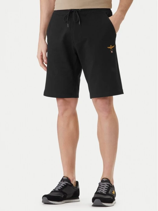 Obrázek produktu Aeronautica Militare Sportovní kraťasy 261BF0032UF00674 Černá Regular Fit