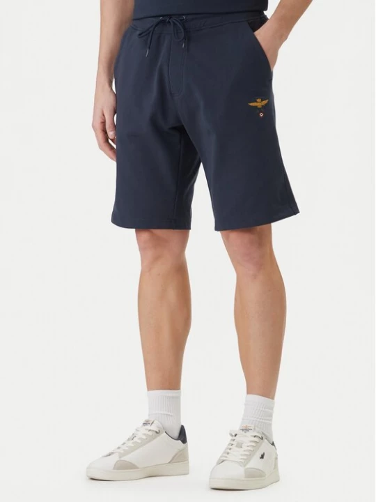 Obrázek produktu Aeronautica Militare Sportovní kraťasy 261BF0032UF00674 Tmavomodrá Regular Fit