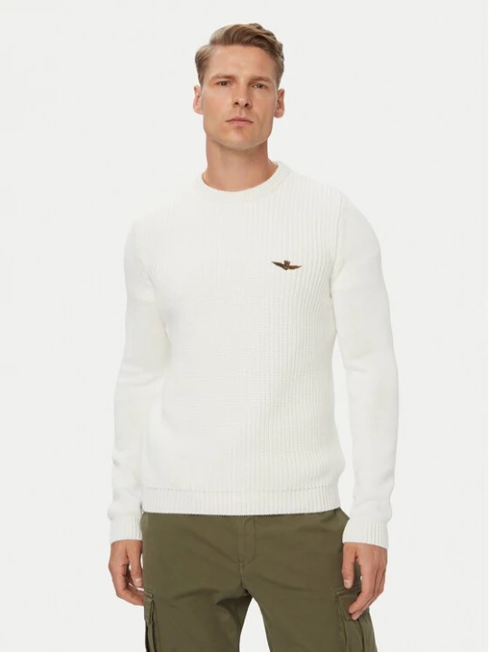 Obrázek produktu Aeronautica Militare Svetr 262MA1571UL00409 Bílá Regular Fit