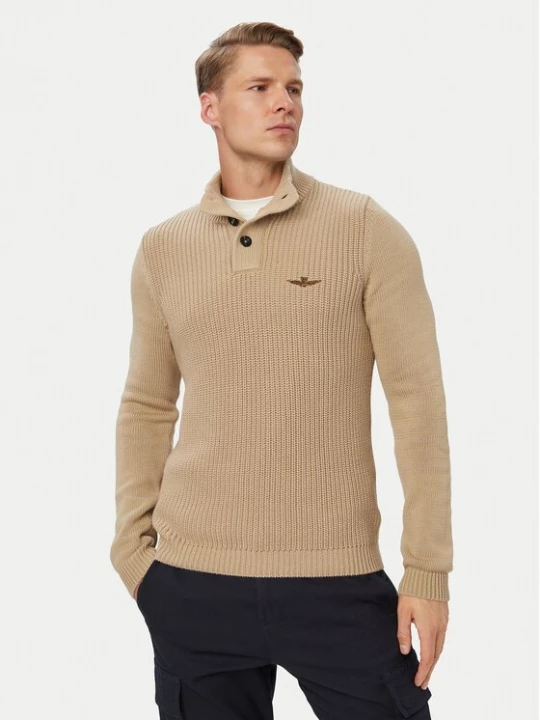 Obrázek produktu Aeronautica Militare Svetr 262MA1572UL00409 Béžová Regular Fit