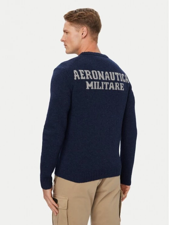 Obrázek produktu Aeronautica Militare Svetr 262MA1645UL00924 Tmavomodrá Regular Fit