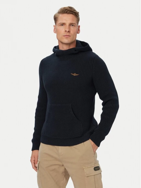 Obrázek produktu Aeronautica Militare Svetr 262MA1665UL00409 Tmavomodrá Regular Fit