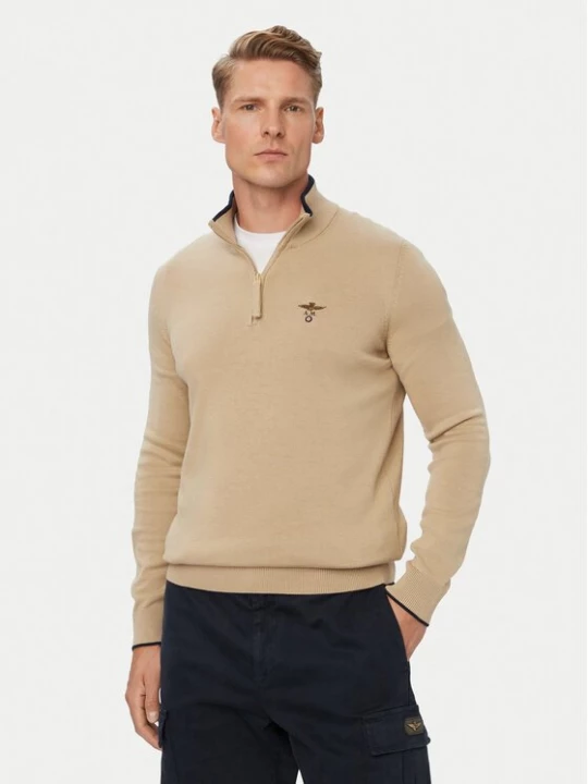 Obrázek produktu Aeronautica Militare Svetr 262MA1670UL00506 Béžová Regular Fit