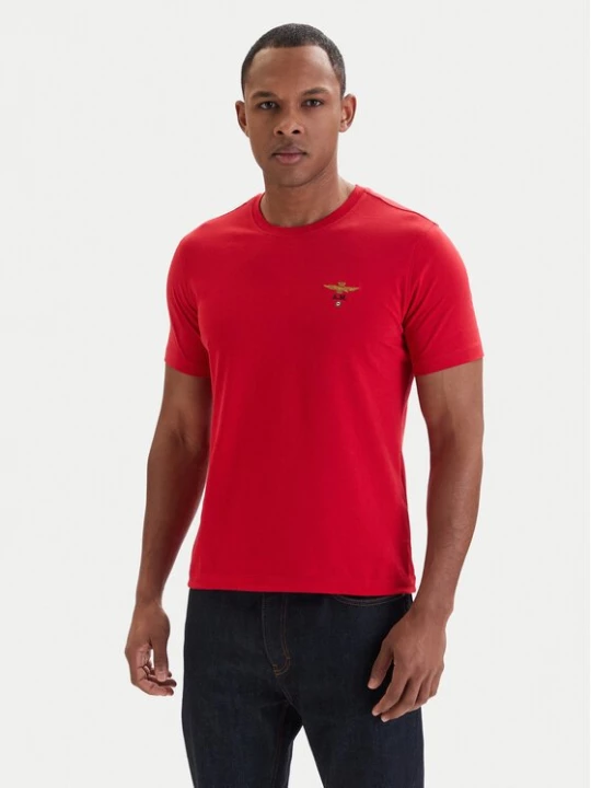 Obrázek produktu Aeronautica Militare T-Shirt 261TS1580UJ00372 Červená Regular Fit