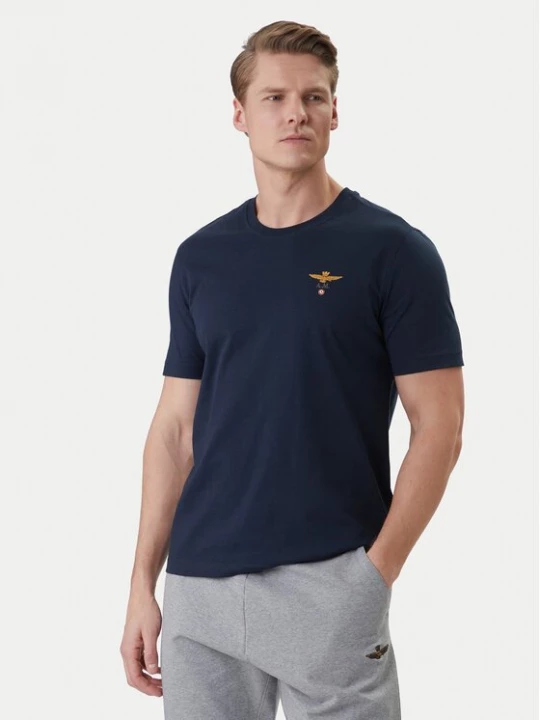 Obrázek produktu Aeronautica Militare T-Shirt 261TS1580UJ00372 Tmavomodrá Regular Fit