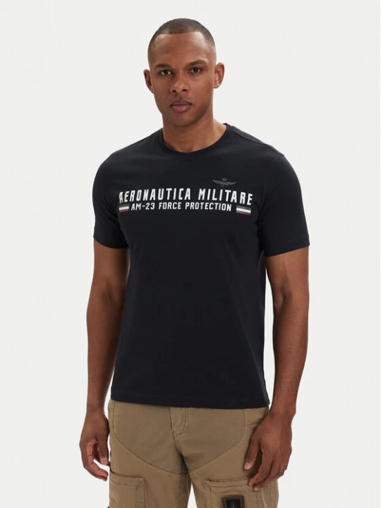 Obrázek produktu Aeronautica Militare T-Shirt 261TS1942UJ00538 Tmavomodrá Regular Fit