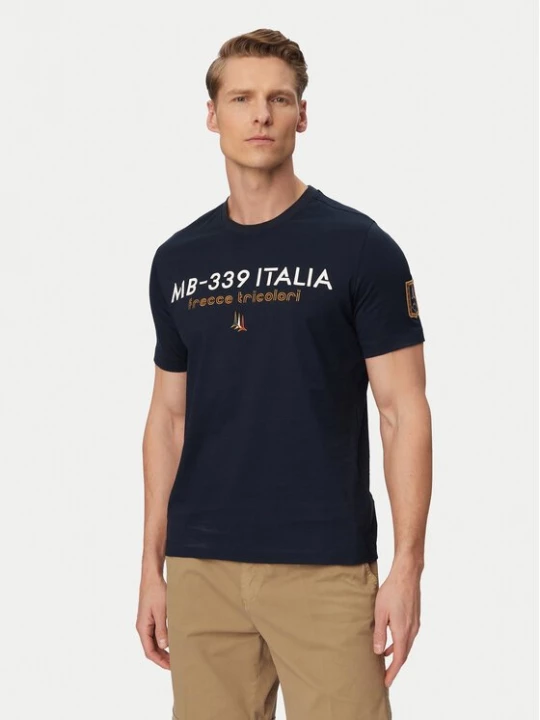 Obrázek produktu Aeronautica Militare T-Shirt 261TS2523UJ00682 Tmavomodrá Regular Fit