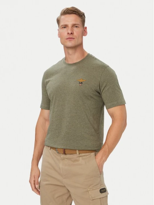 Obrázek produktu Aeronautica Militare T-Shirt 262TS1580UJ00372 Khaki Regular Fit