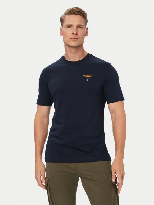 Obrázek produktu Aeronautica Militare T-Shirt 262TS1580UJ00372 Tmavomodrá Regular Fit