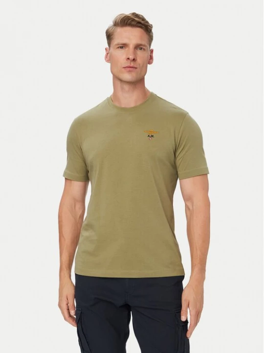 Obrázek produktu Aeronautica Militare T-Shirt 262TS1580UJ00372 Zelená Regular Fit