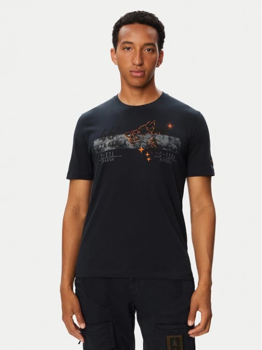 Obrázek produktu Aeronautica Militare T-Shirt 262TS2579UJ00750 Tmavomodrá Regular Fit