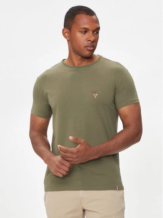 Obrázek produktu Aeronautica Militare T-Shirt AM1UTI001 Khaki Regular Fit