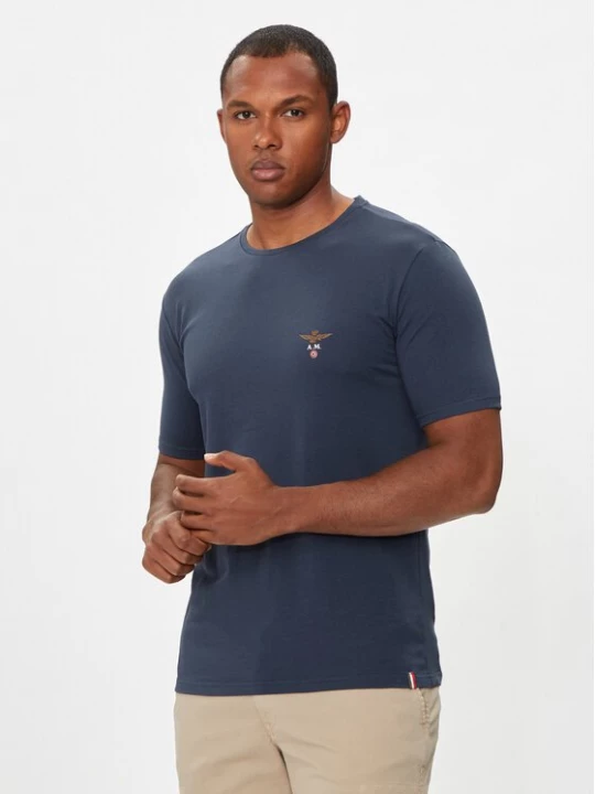 Obrázek produktu Aeronautica Militare T-Shirt AM1UTI001 Tmavomodrá Regular Fit