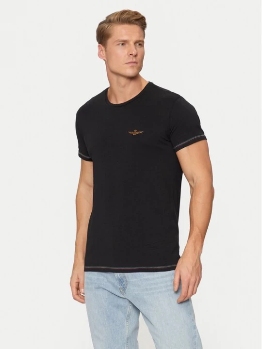 Obrázek produktu Aeronautica Militare T-Shirt AM1UTI003 Černá Regular Fit