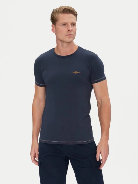 Obrázek produktu Aeronautica Militare T-Shirt AM1UTI003 Tmavomodrá Regular Fit