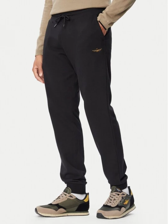 Obrázek produktu Aeronautica Militare Teplákové kalhoty 262PF1008UF00662 Černá Regular Fit