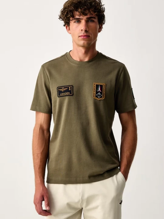Obrázek produktu Aeronautica Militare tričko pánské bavlněné zelená