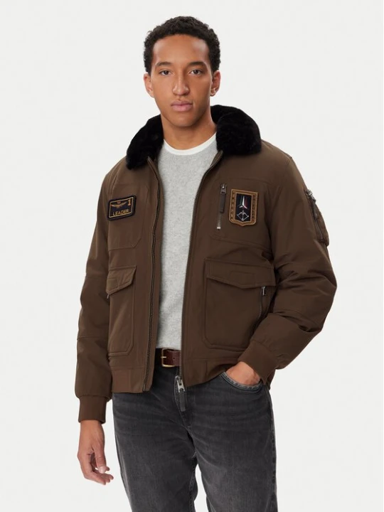 Obrázek produktu Aeronautica Militare Zimní bunda 262AB3108UCT03151 Hnědá Regular Fit