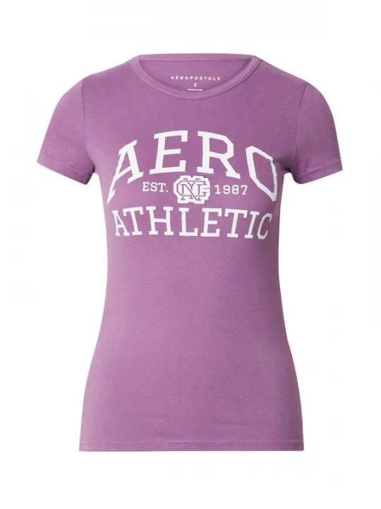 Obrázek produktu AÉROPOSTALE Tričko fialová / offwhite AEROPOSTALE