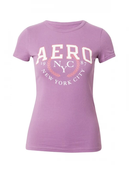 Obrázek produktu AÉROPOSTALE Tričko lenvandulová / lososová / bílá AEROPOSTALE