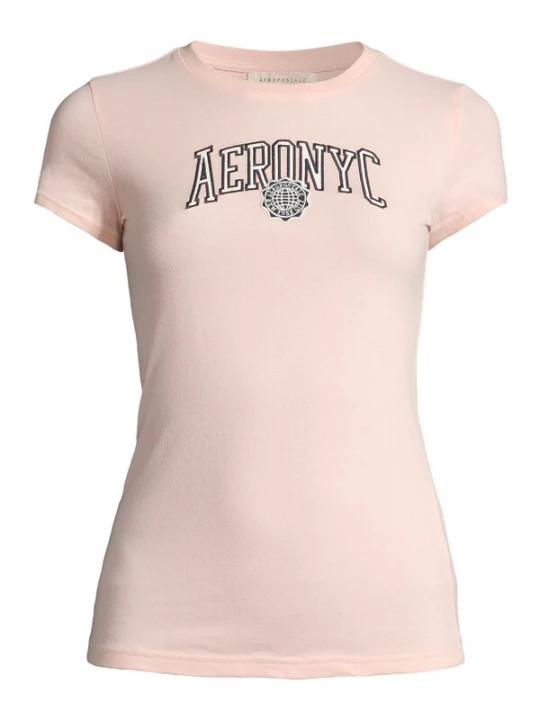 Obrázek produktu AÉROPOSTALE Tričko světle růžová / černá / bílá AEROPOSTALE