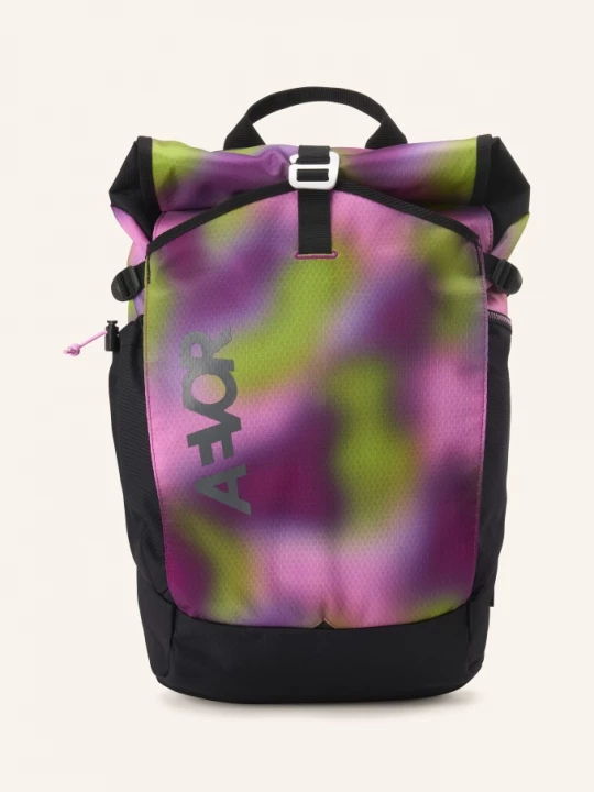 Obrázek produktu Aevor Batoh Roll Pack 20 L S Přihrádkou Na Notebook černá / fialová / neonově zelená