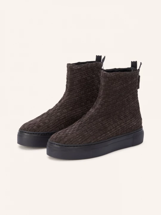 Obrázek produktu Agl Boots Na Platformě Maria Woven tmavě hnědá