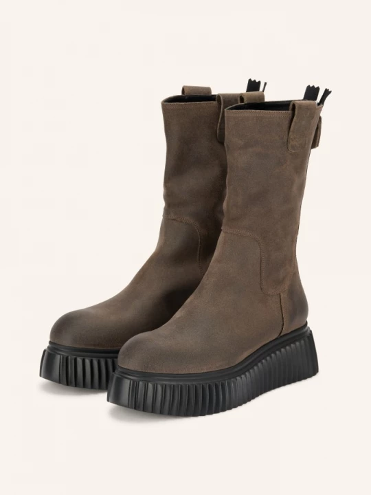 Obrázek produktu Agl Boots Na Platformě Milagros tmavě šedá / stříbrná