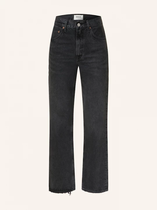 Obrázek produktu Agolde Straight Džíny Valen hitch blk w/ finished hem