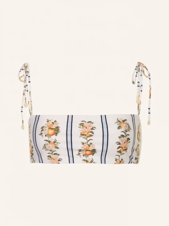 Obrázek produktu Agua By Agua Bendita Bikiny S Bandeau Topem Primavera Valle krémová / černošedá / oranžová
