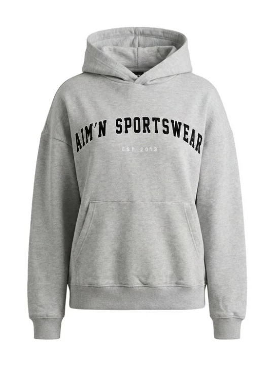 Obrázek produktu Aim'n Sportovní mikina šedý melír / černá AIMN