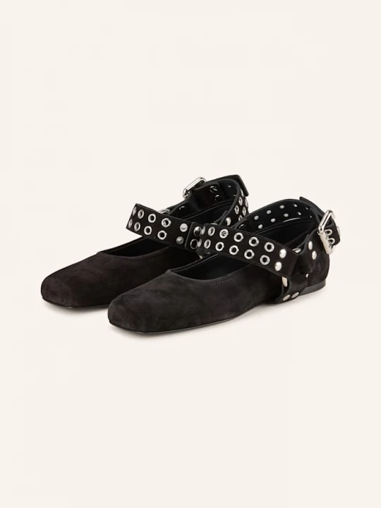 Obrázek produktu Alaïa Baleríny Typu Mary Jane S Nýty černá
