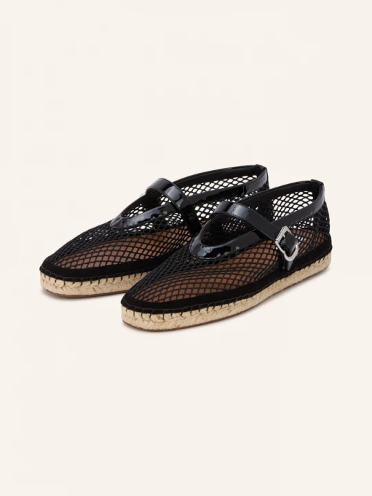 Obrázek produktu Alaïa Espadrilky černá / stříbrná