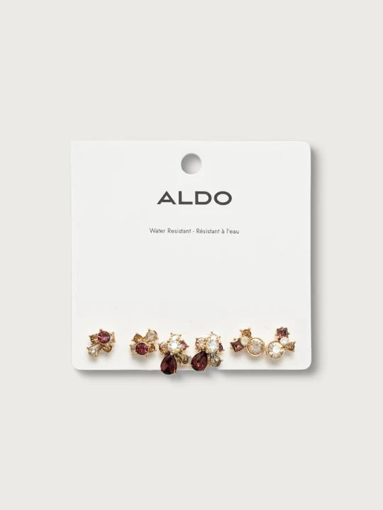 Obrázek produktu Aldo náušnice dámské kovové LOVESTRUCKED 3-pack zlatá