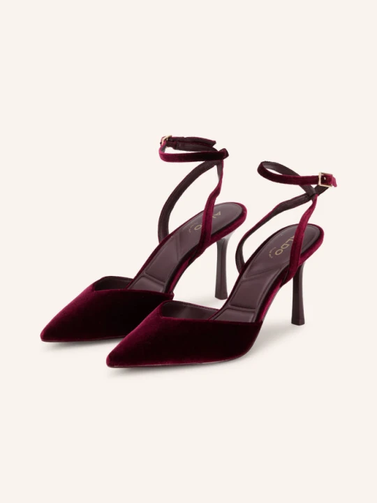 Obrázek produktu Aldo Slingpumps Caroling Z Sametu tmavě červená