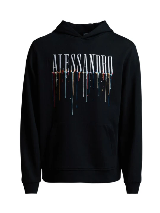 Obrázek produktu Alessandro Zavetti Mikina 'Artista' světlemodrá / jasně oranžová / černá / bílá